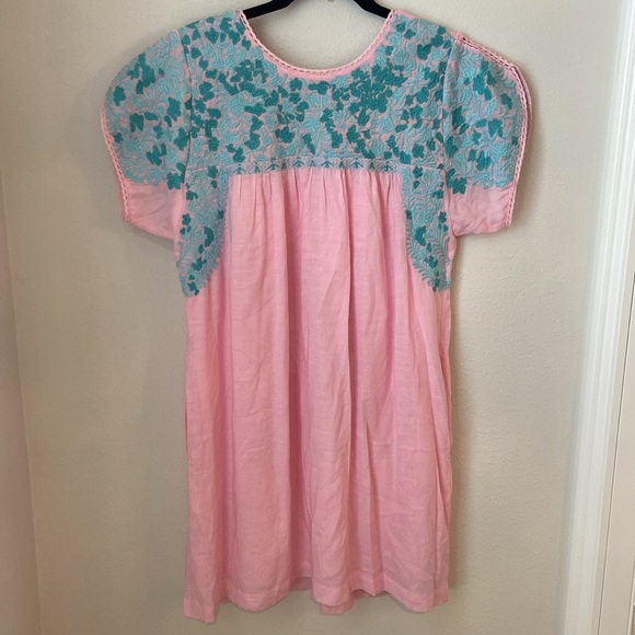 J Marie Pink Embroidered Dress - Picture 3 of 4
